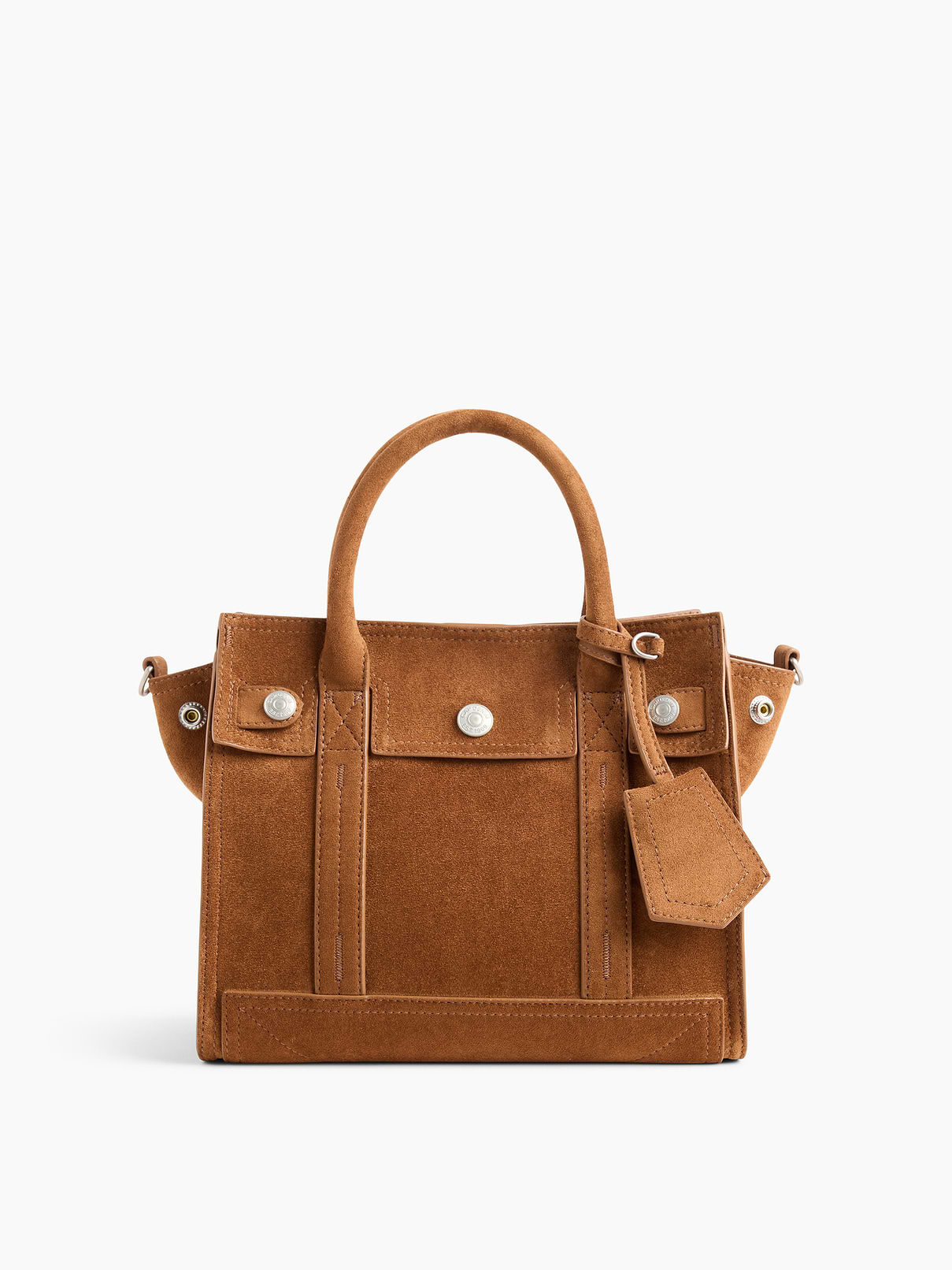 Image number 1 showing, Small Vegan Suede Five Pocket Tote