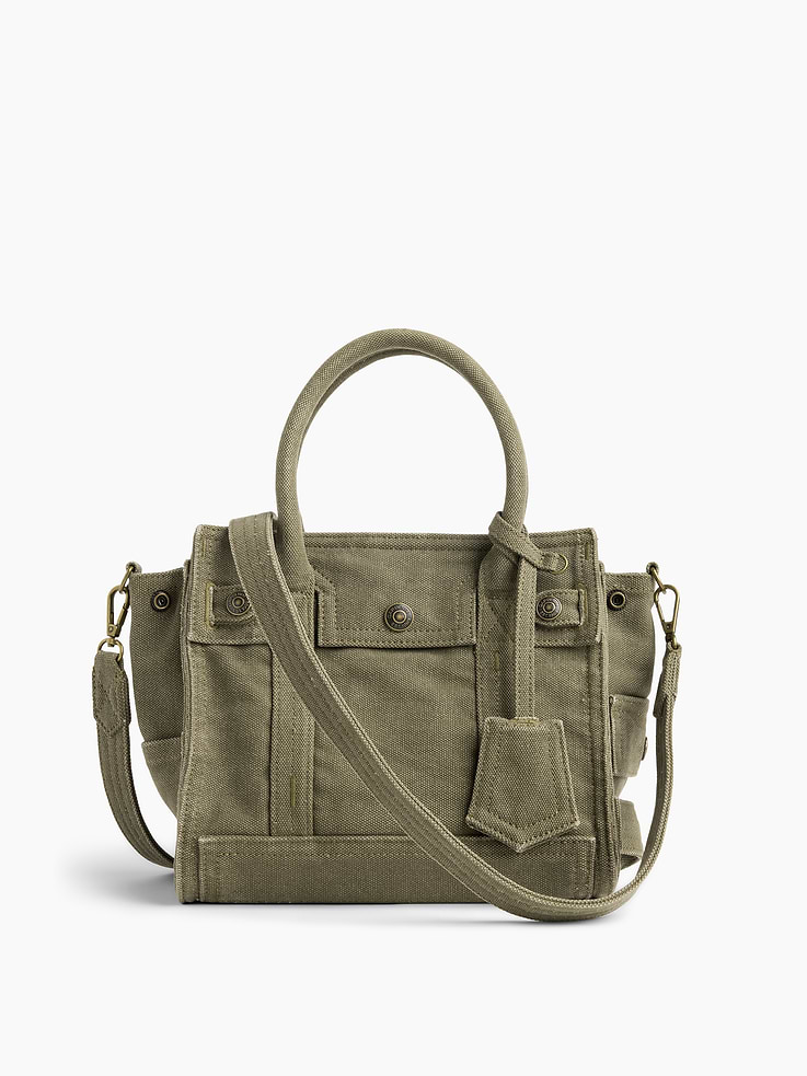 Image number 1 showing, Small Canvas Five Pocket Tote