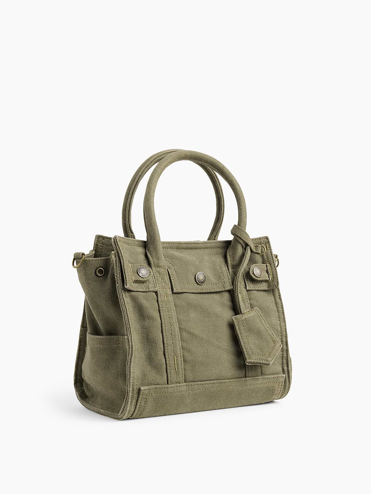 Image number 3 showing, Small Canvas Five Pocket Tote
