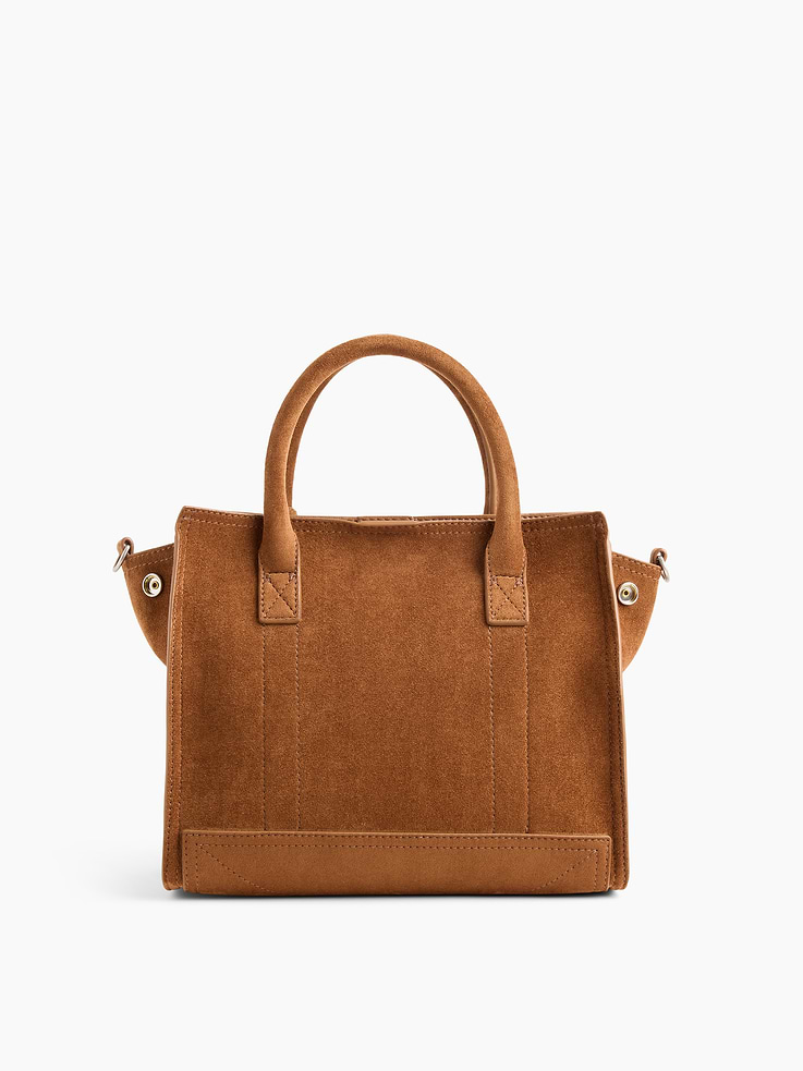 Image number 4 showing, Small Vegan Suede Five Pocket Tote