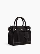 Image number 3 showing, Small Vegan Suede Five Pocket Tote