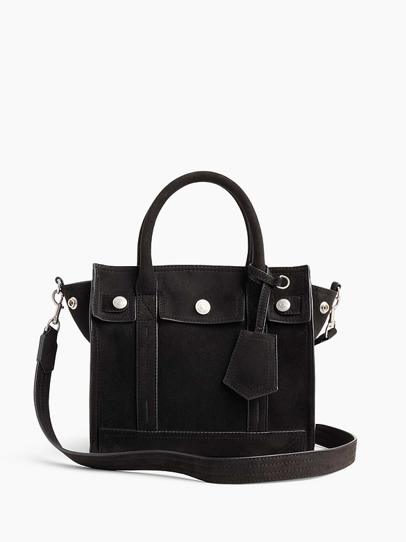 Small Vegan Suede Five Pocket Tote