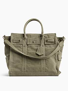 Image number 1 showing, Large Canvas Five Pocket Tote