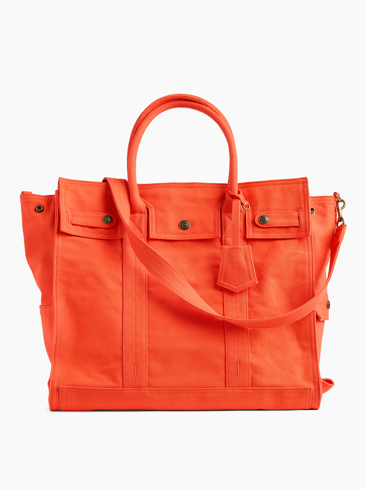 Image number 1 showing, Large Canvas Five Pocket Tote