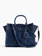 Image number 1 showing, Denim Five Pocket Tote