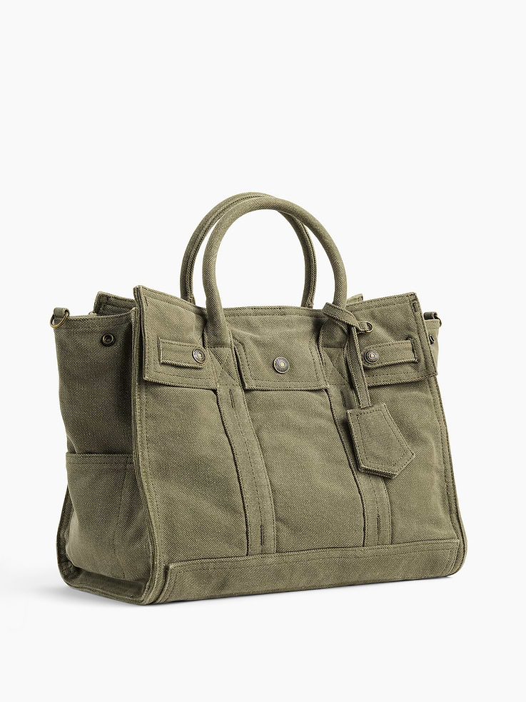 Image number 3 showing, Canvas Five Pocket Tote