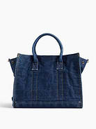 Image number 4 showing, Denim Five Pocket Tote