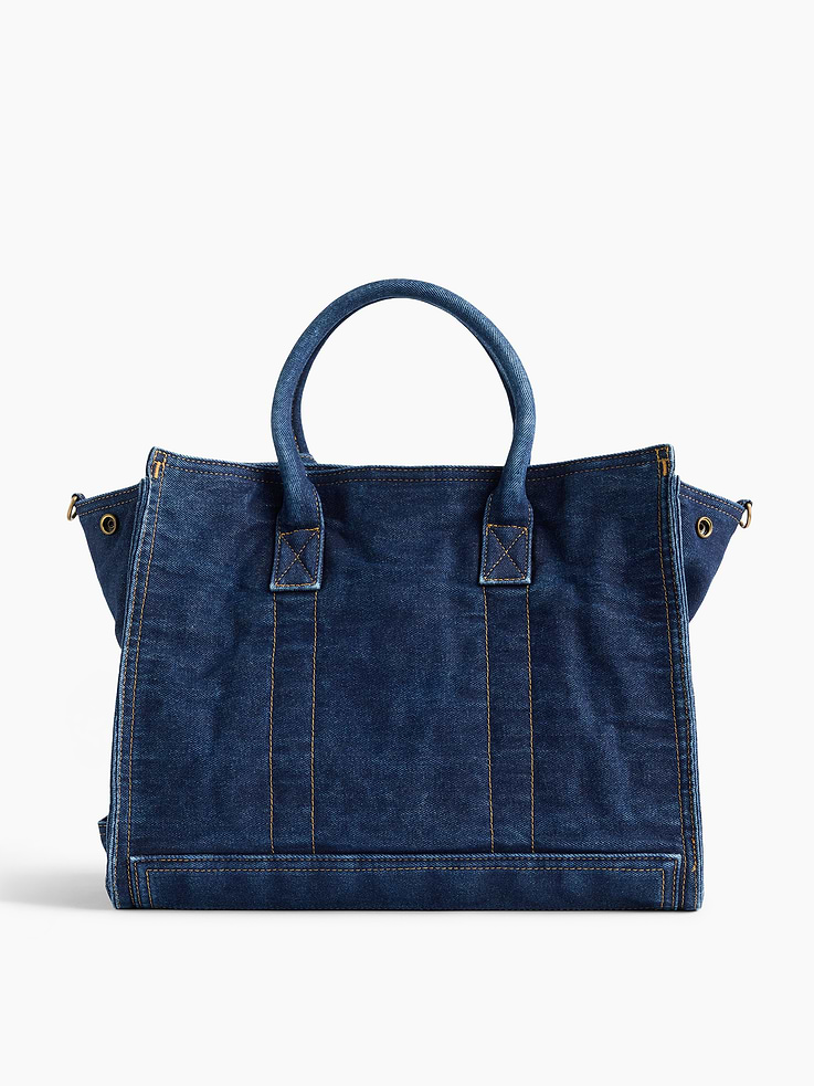 Image number 4 showing, Denim Five Pocket Tote