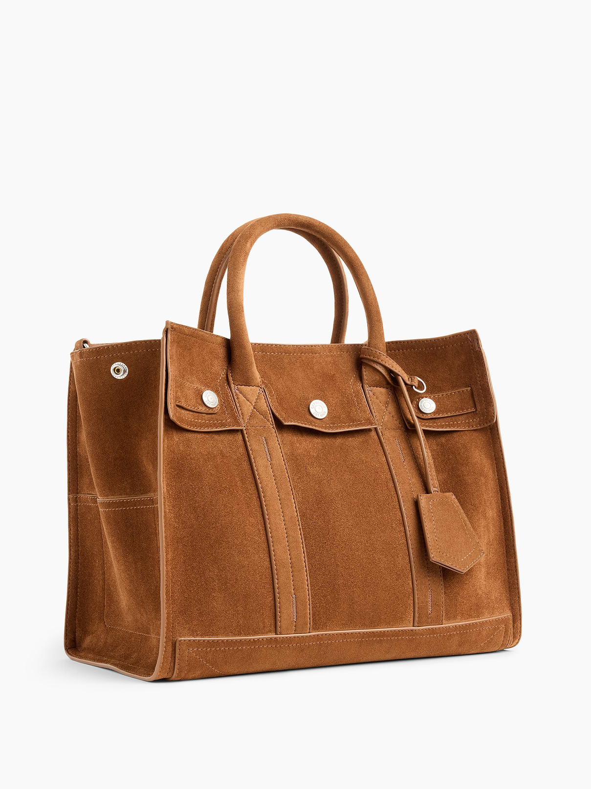 Image number 3 showing, Vegan Suede Five Pocket Tote