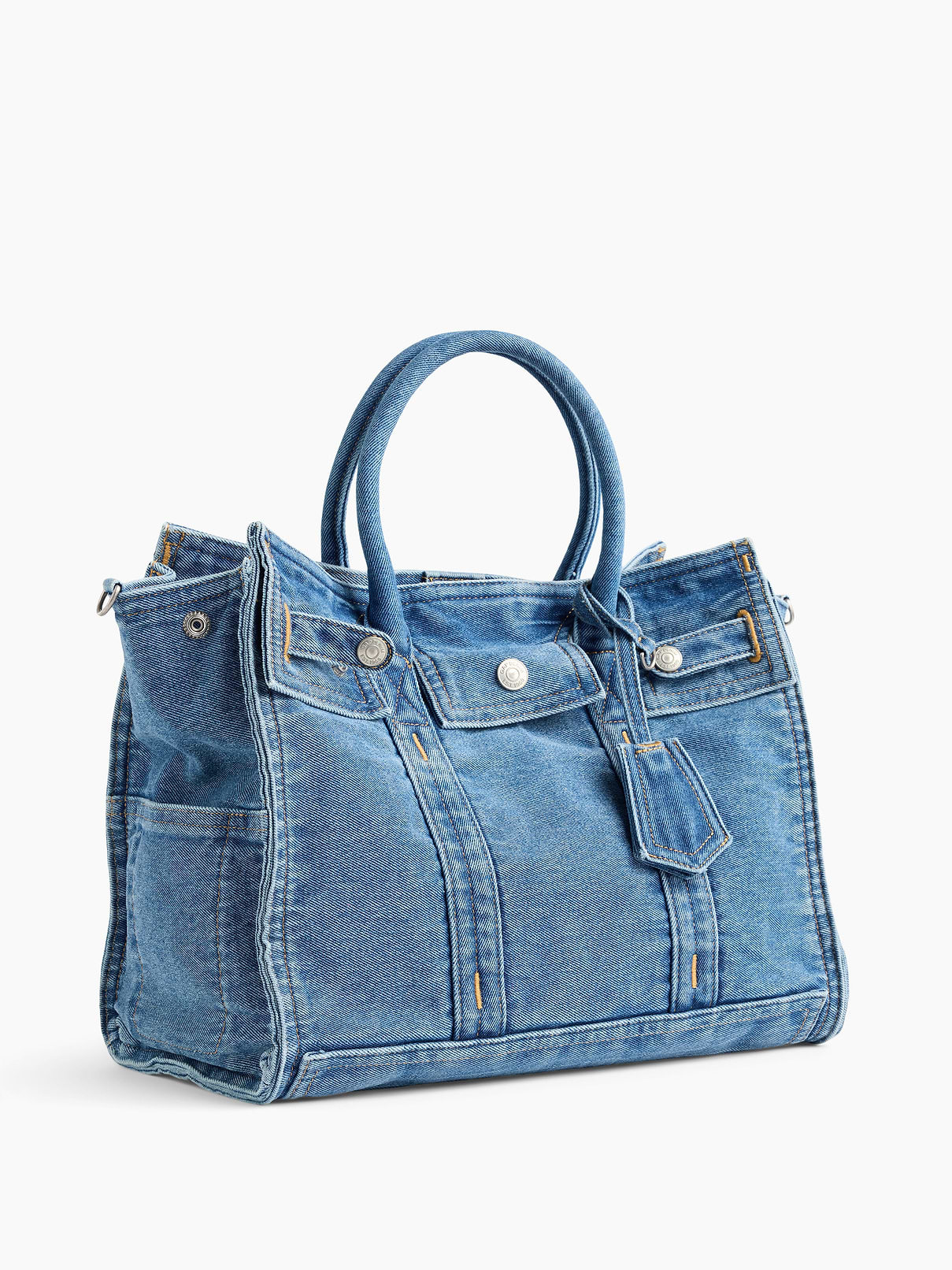 Image number 3 showing, Denim Five Pocket Tote