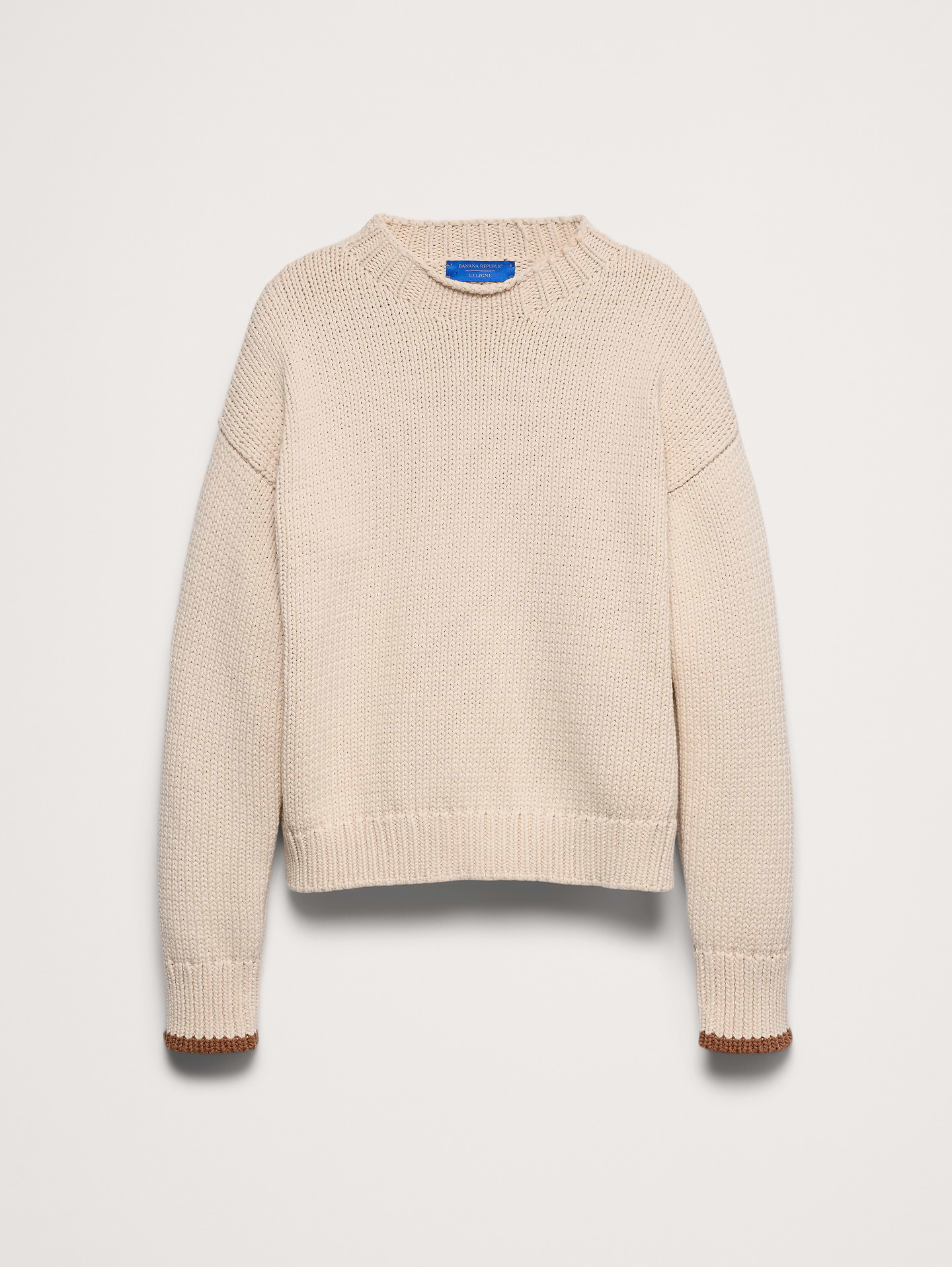 Image number 6 showing, Banana Republic x La Ligne | The Cotton Crew-Neck Sweater