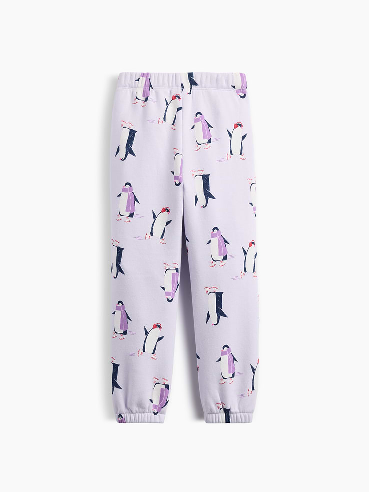 Image 2 of 2, babyGap Relaxed Pull-On Print Fleece Joggers