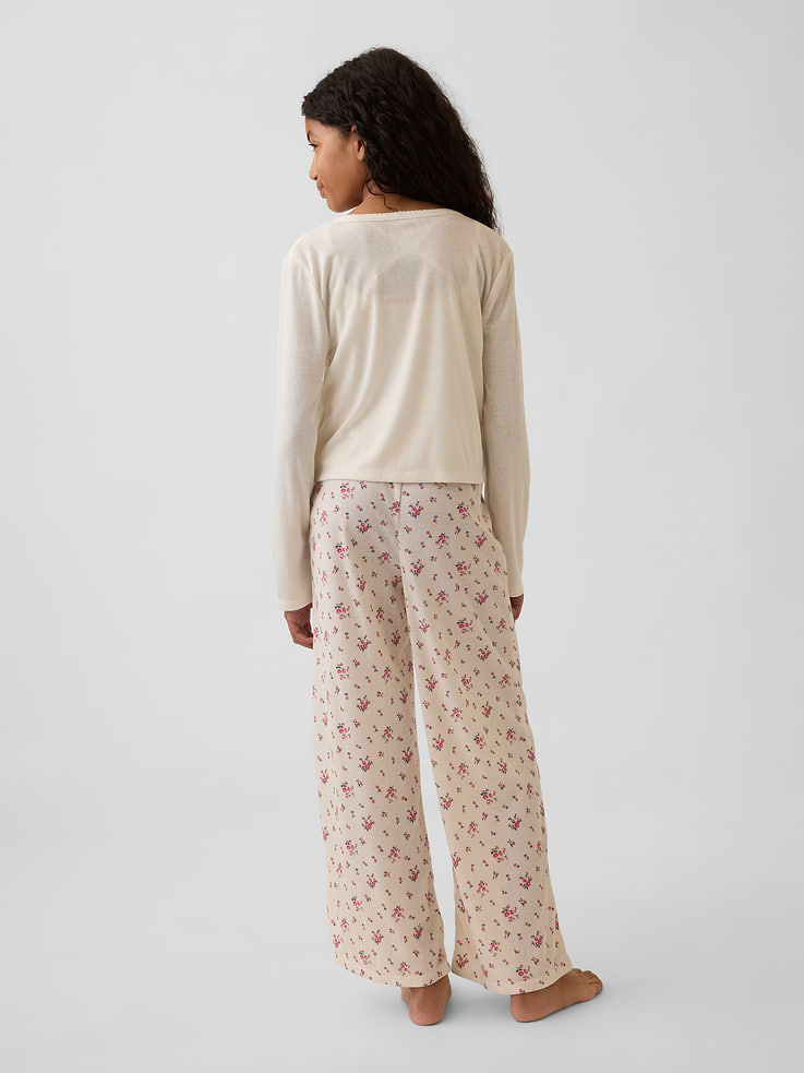 Image number 3 showing, Kids Recycled Pointelle PJ Pants