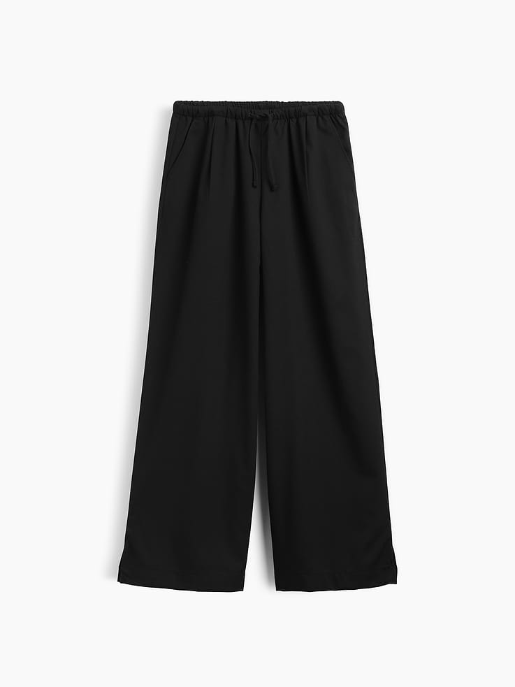 Image 2 de 5, Pantalon confort à jambe large à taille à cordon de serrage pour Enfant