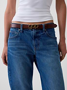 Image number 2 showing, 100% Leather Bubble Logo Belt
