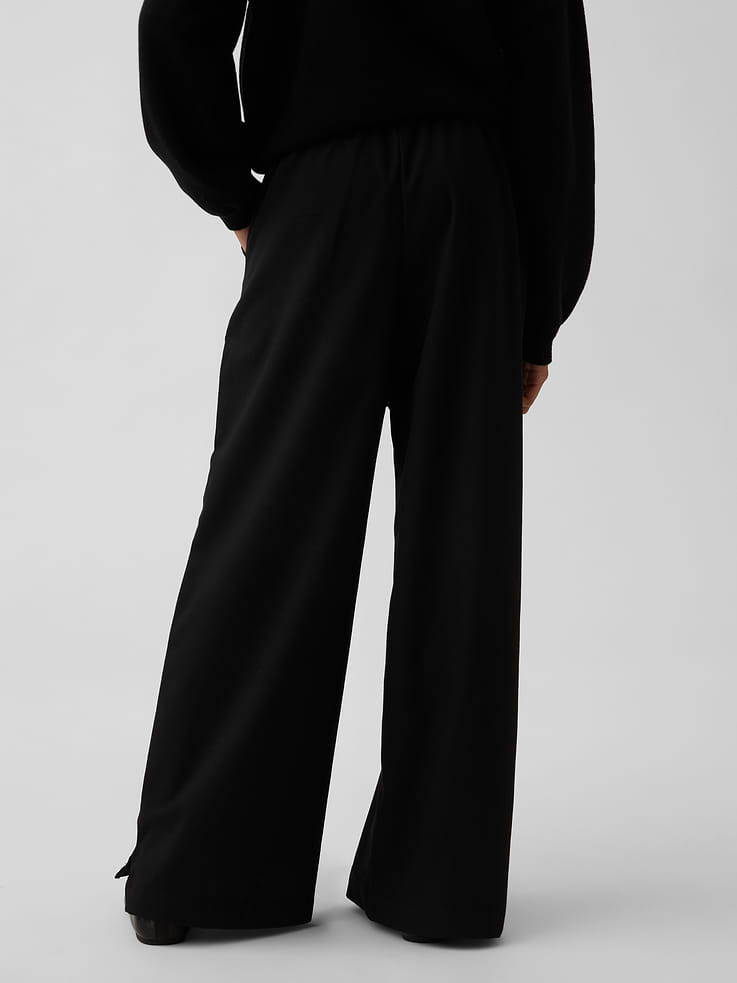 Image 4 de 5, Pantalon confort à jambe large à taille à cordon de serrage pour Enfant