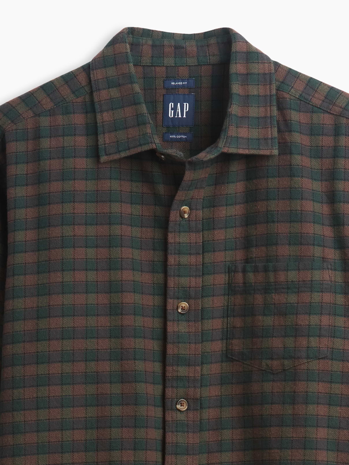 Image 4 of 5, Relaxed Flannel Shirt