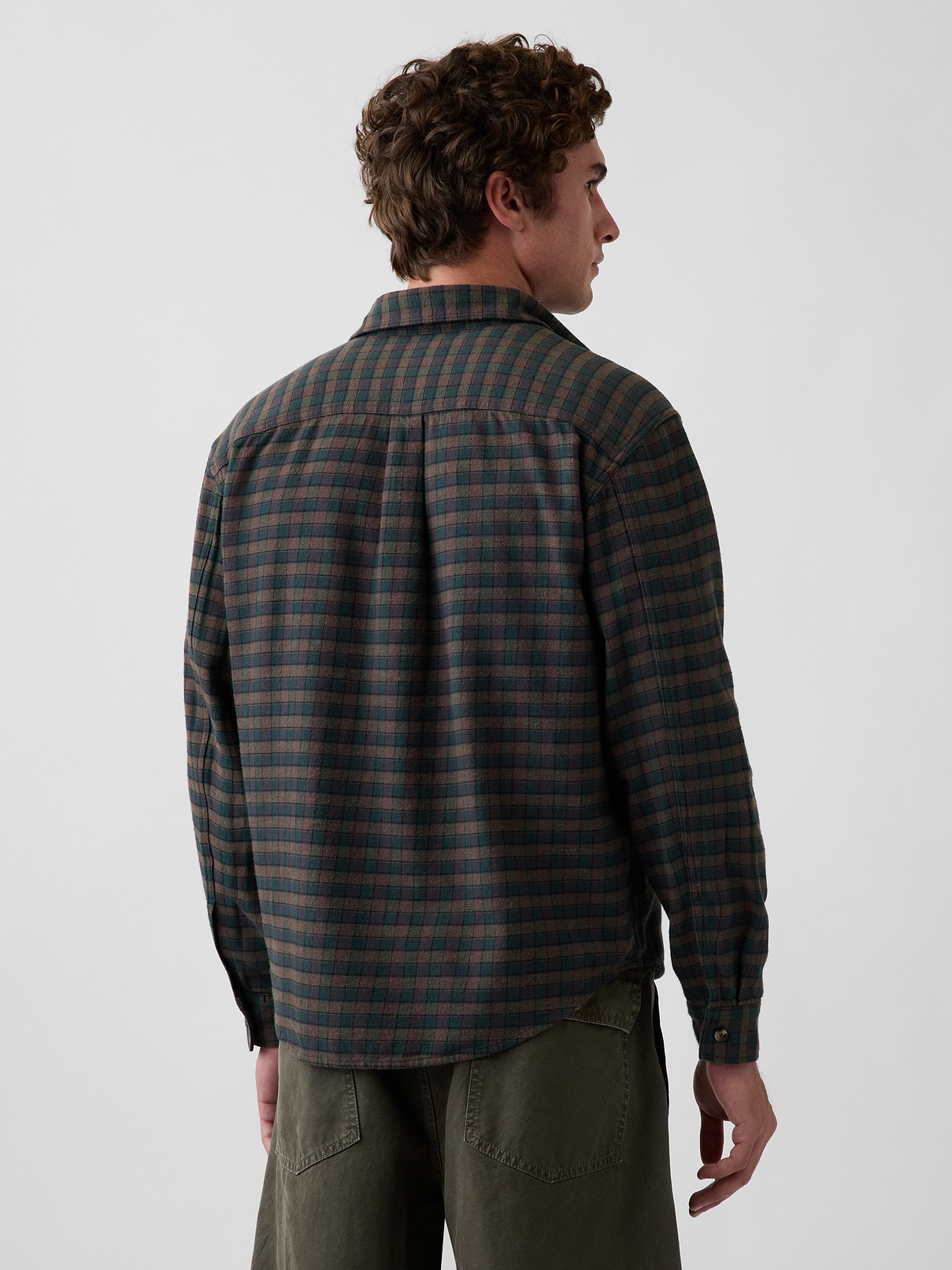 Image 3 of 5, Relaxed Flannel Shirt