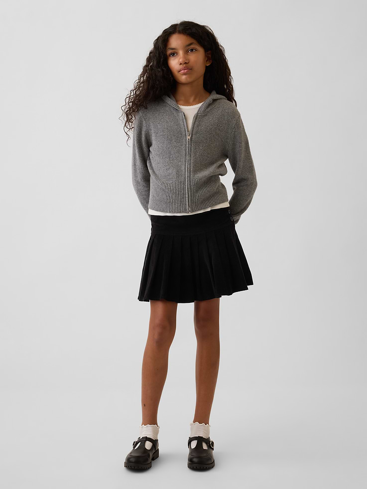 Image number 1 showing, Kids Corduroy Pleated Skirt