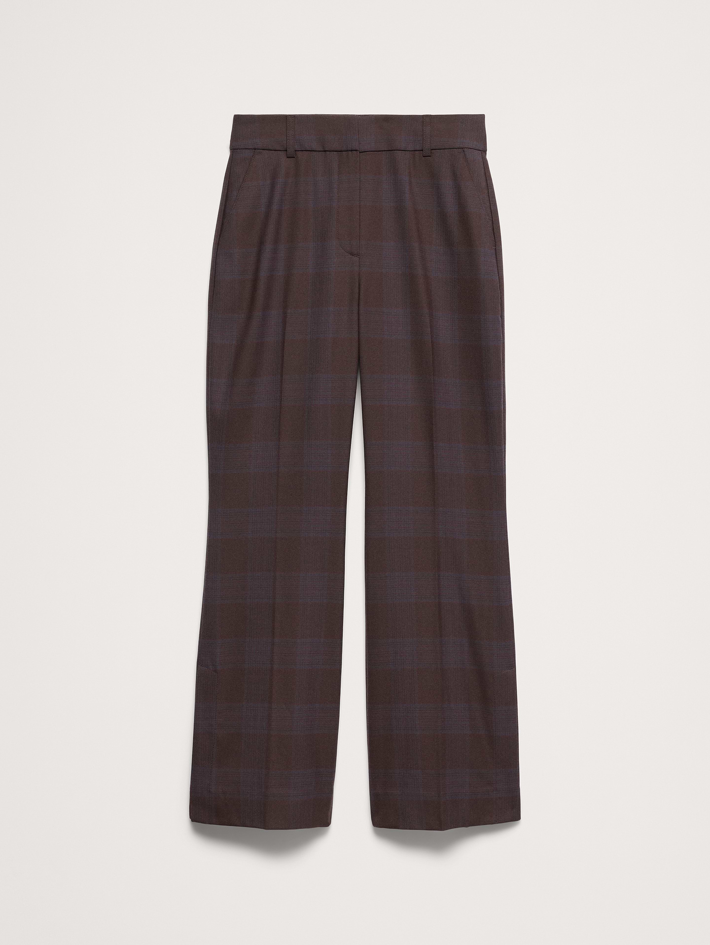 Image 5 of 8, High-Rise Modern Flare Wool-Blend Pant with Side Slit