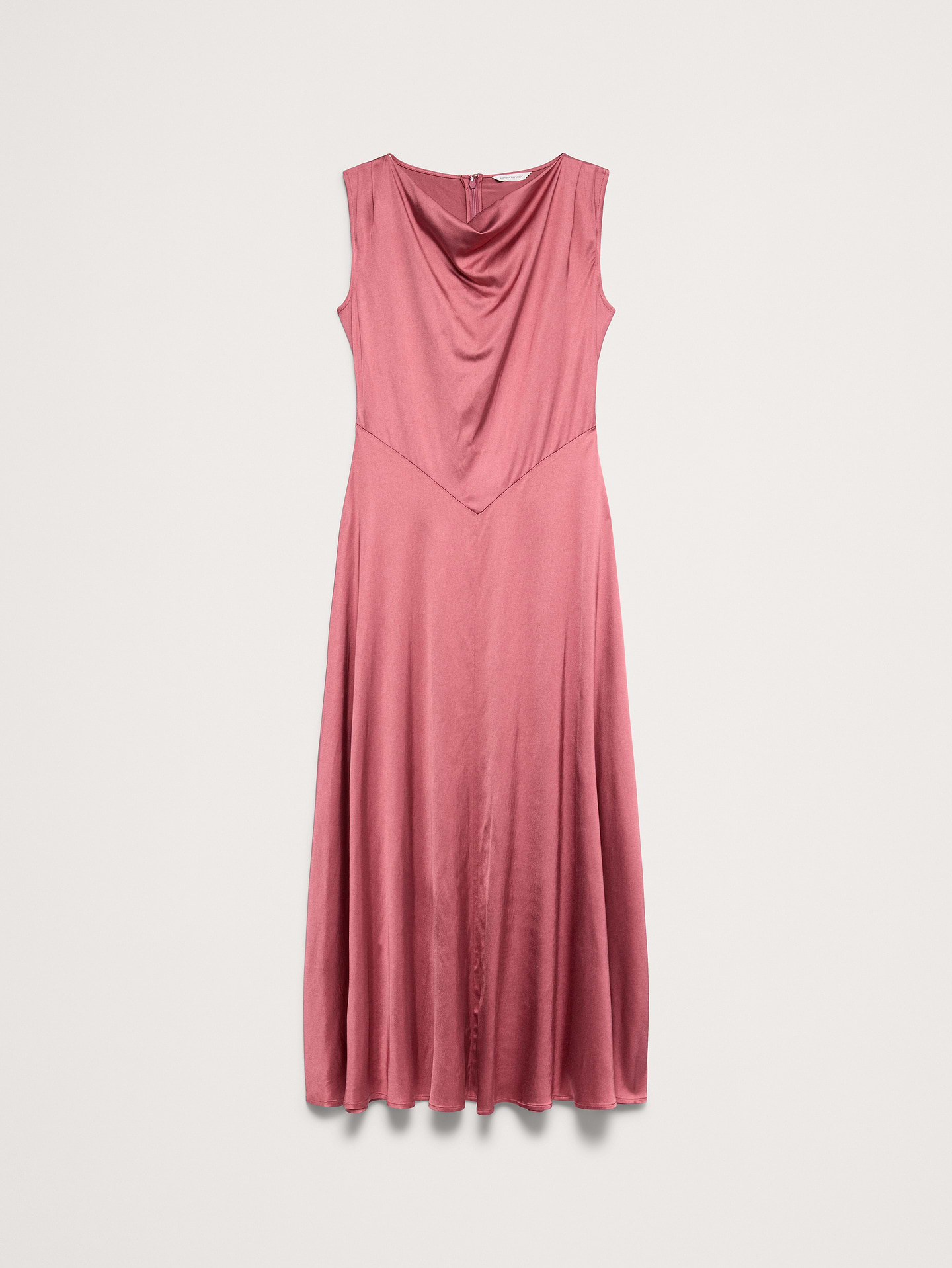 Image 5 de 8, Robe longue à col cagoule en satin extensible