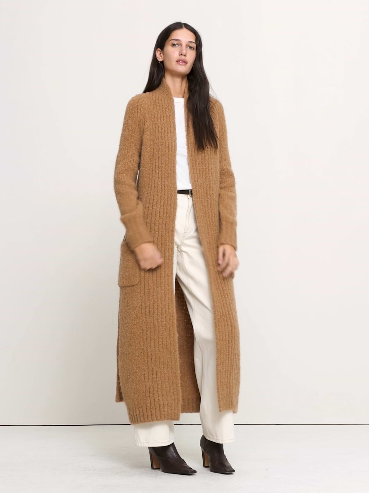 Italian Alpaca-Blend Duster Cardigan | Banana Republic