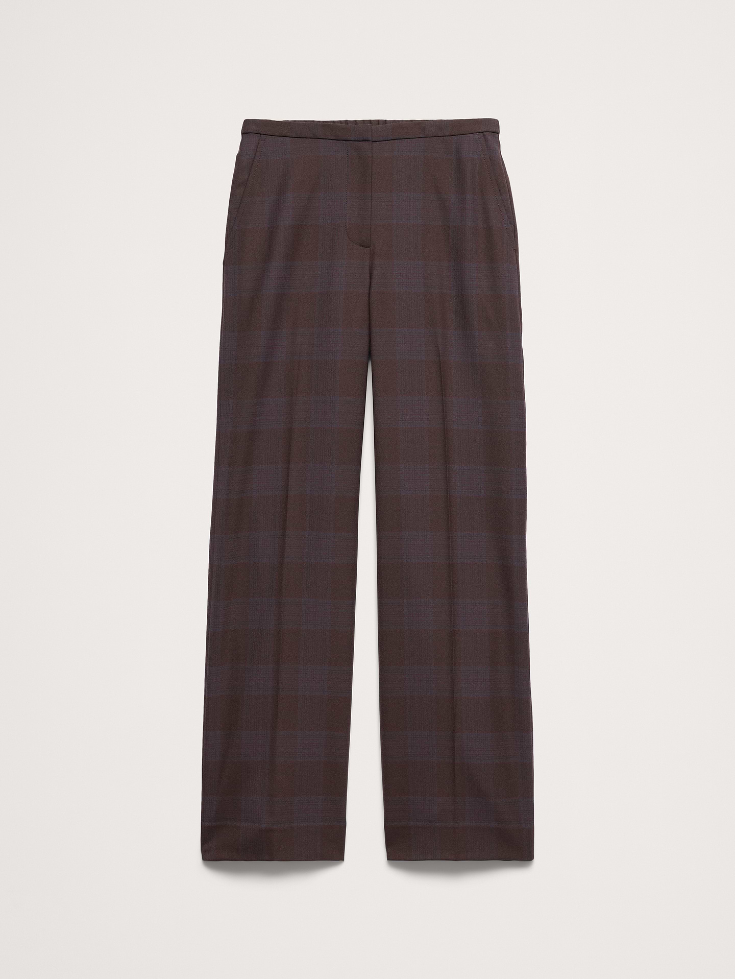 Image 5 of 6, High-Rise Wide-Leg Wool-Blend Pant