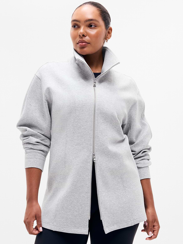 Form Knit Seamed Full Zip
