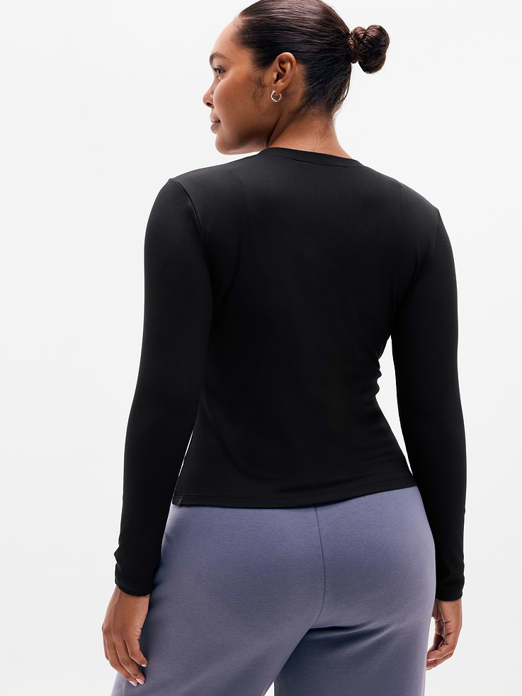 Image 5 of 5, Signature Rib V-Neck Top