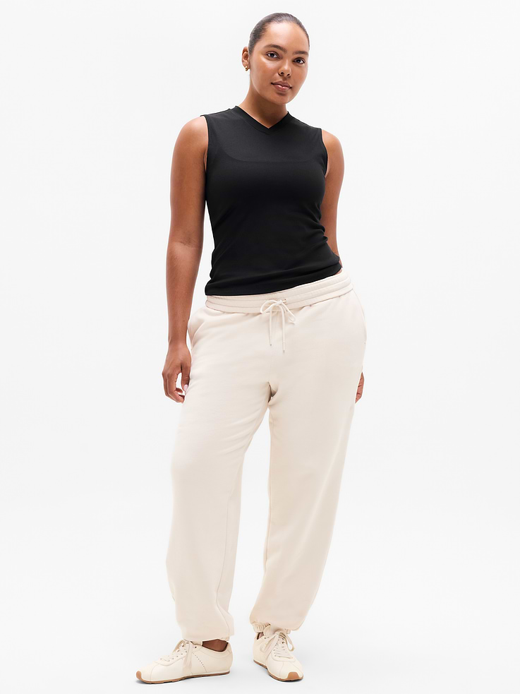 Image 4 of 5, Signature Rib V-Neck Muscle Tank