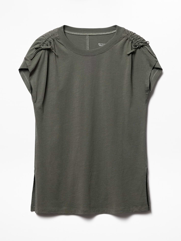 Image 5 of 5, Favorite Cotton Cinched Tee