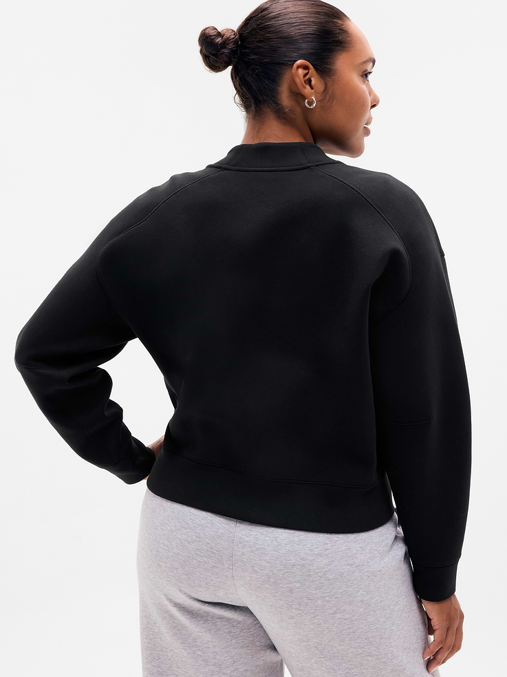Image 5 of 5, Form Knit Bomber Sweatshirt