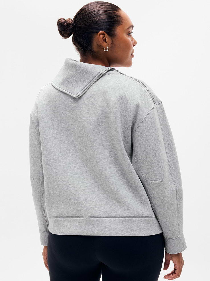 Image 5 of 5, Form Knit Shawl Collar Sweatshirt