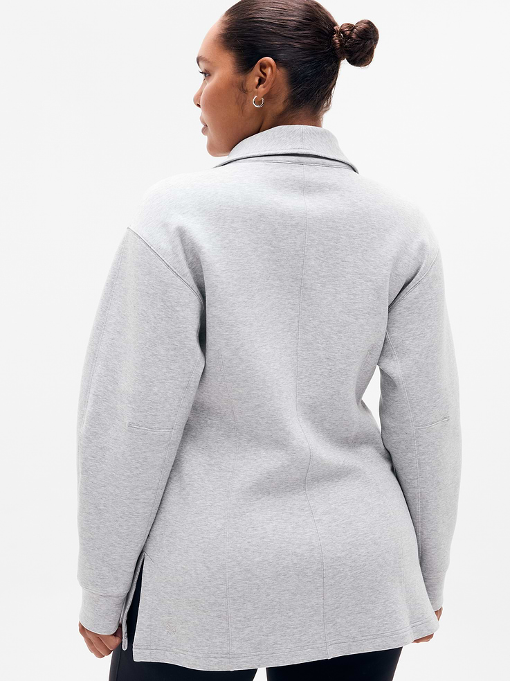 Image 2 of 4, Form Knit Seamed Full Zip