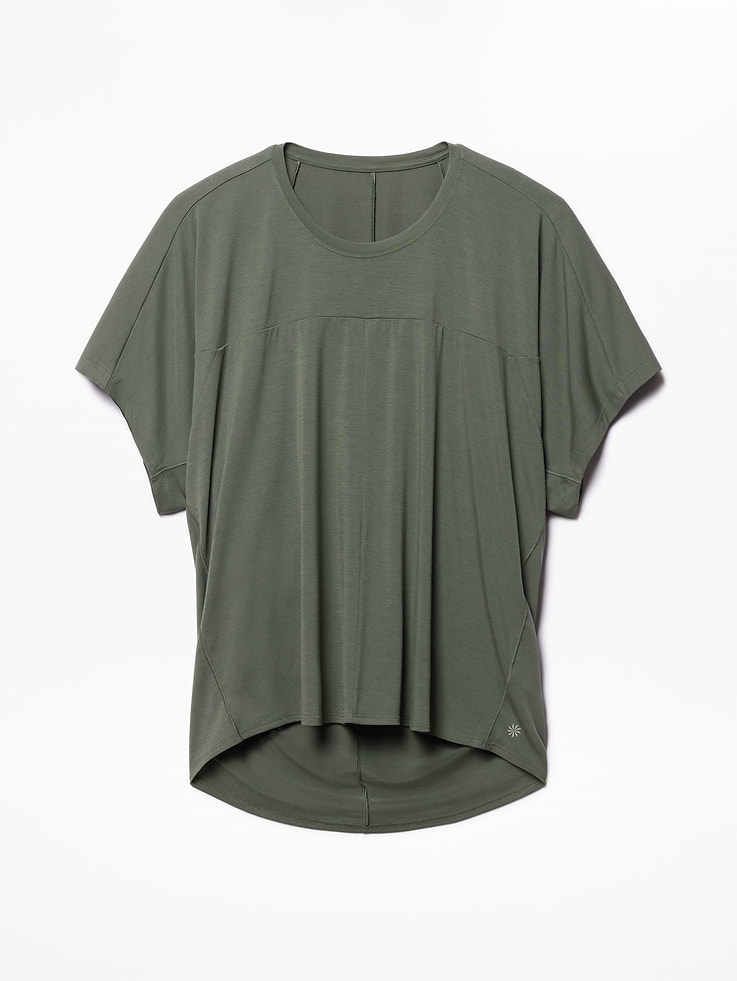 Image 4 of 4, Move With Ease Draped Tee