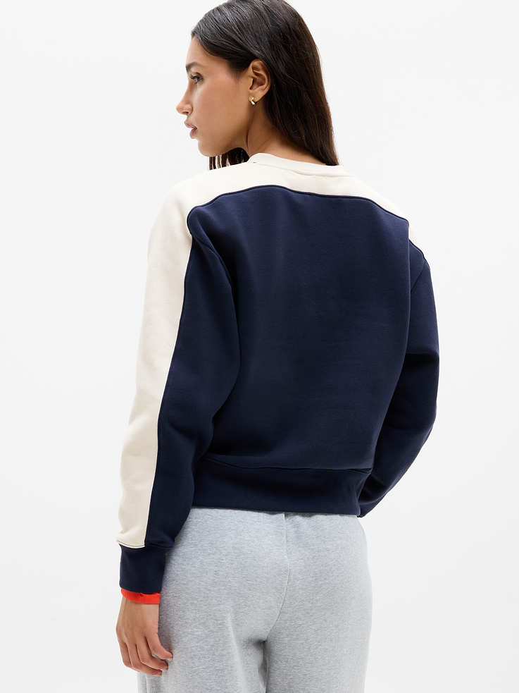 Image 3 of 6, Forever Fleece V-Neck Sweatshirt