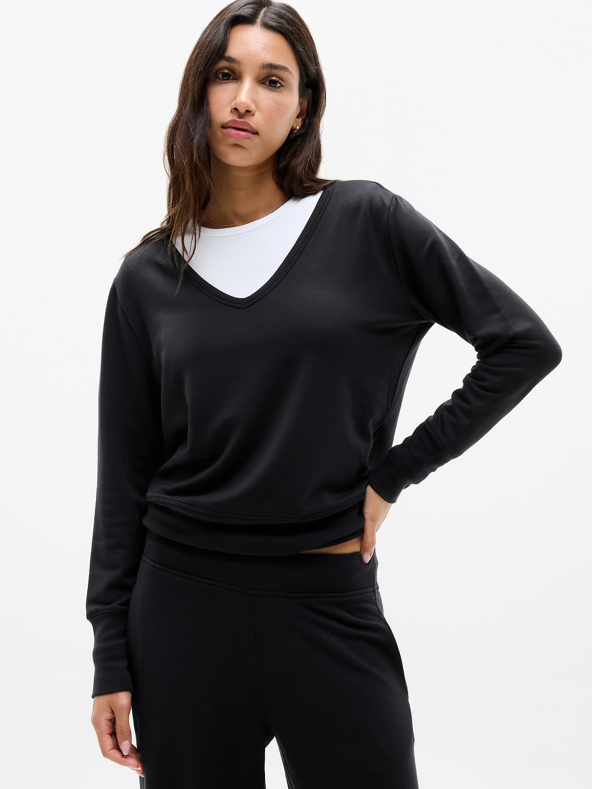 Coaster Luxe V-Neck Sweatshirt | Athleta