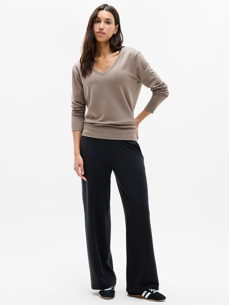 Image 2 of 6, Coaster Luxe V-Neck Sweatshirt
