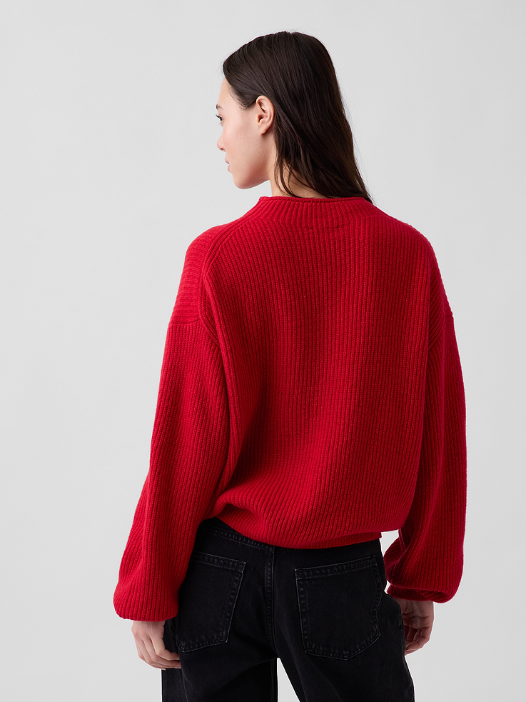 Image number 3 showing, CashSoft Oversized Rollneck Sweater