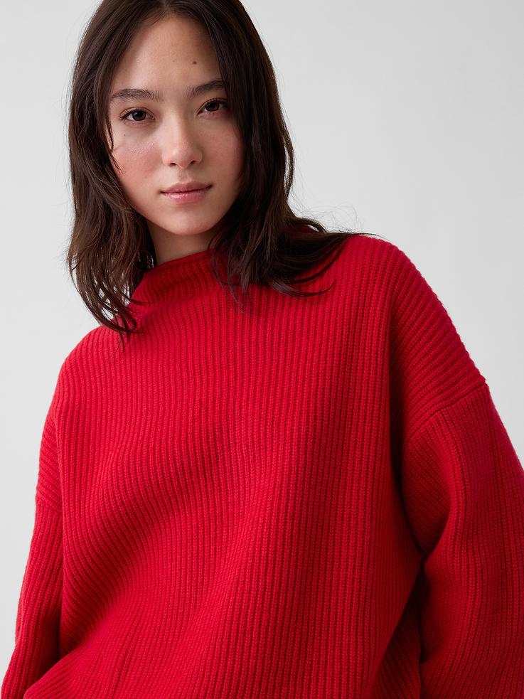 Image number 4 showing, CashSoft Oversized Rollneck Sweater