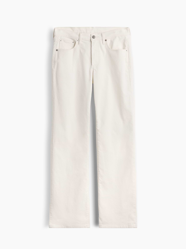 Image 6 de 6, Pantalon droit décontracté à taille mi-basse en velours côtelé