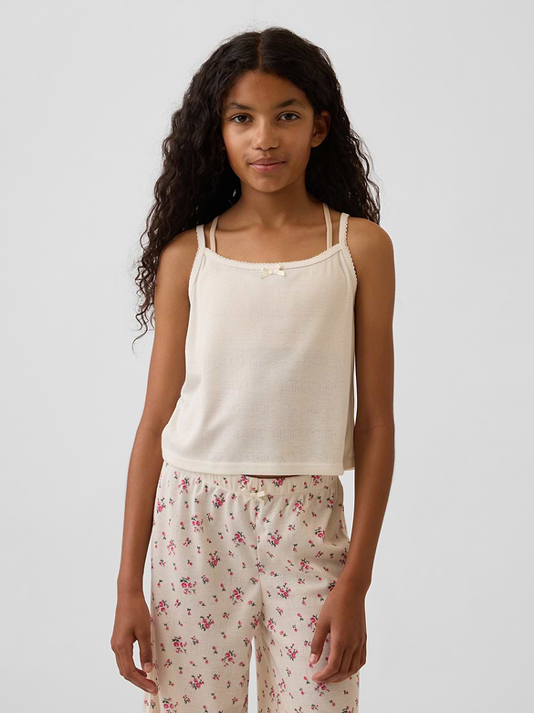 Kids Recycled Pointelle PJ Cami