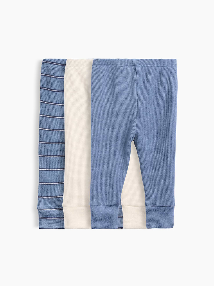 Image number 2 showing, Baby Pull-On Waffle Pants (3-Pack)