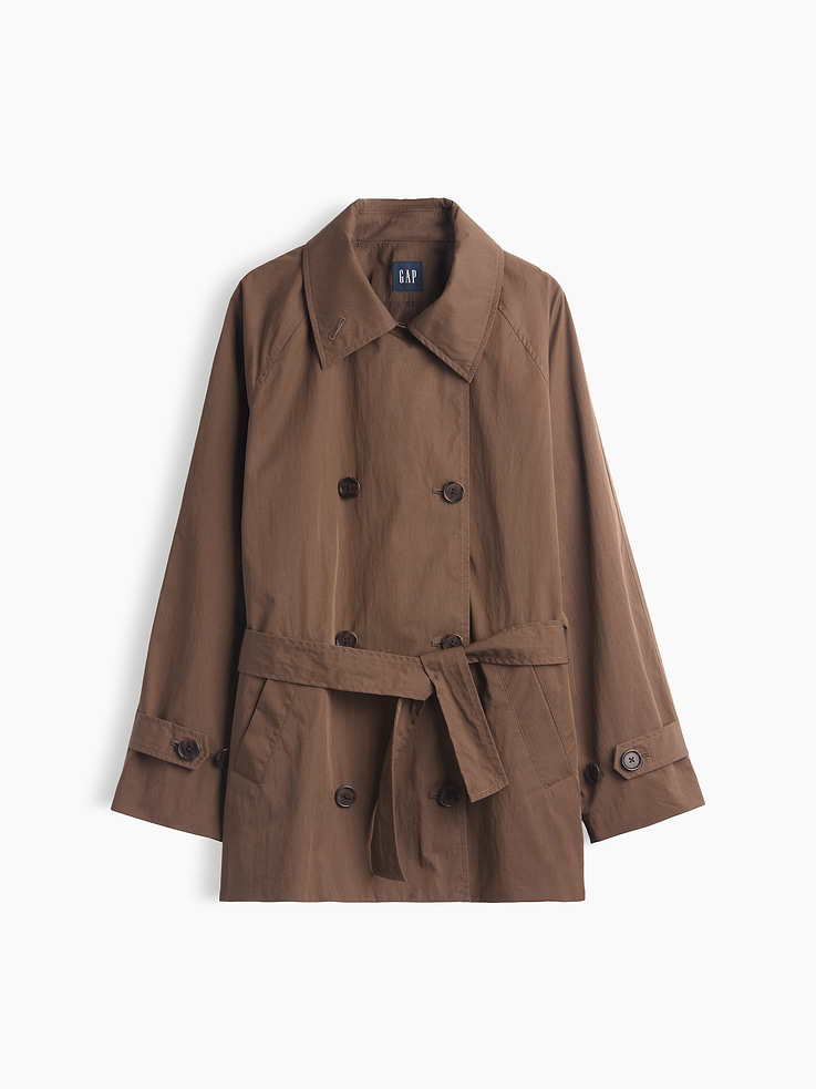 L'image numéro 6 présente Trench mi-long à ceinture