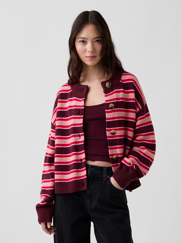 Image number 1 showing, CashSoft Oversized Chunky Cardigan