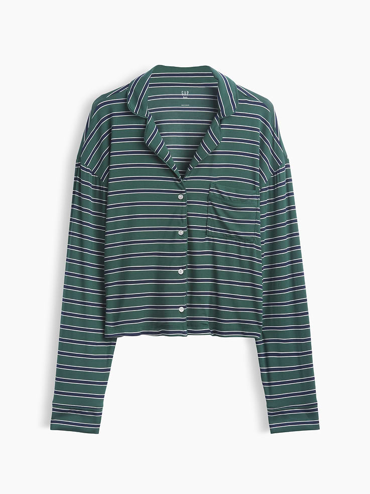 Image number 1 showing, SoftMade Modal Crop PJ Top