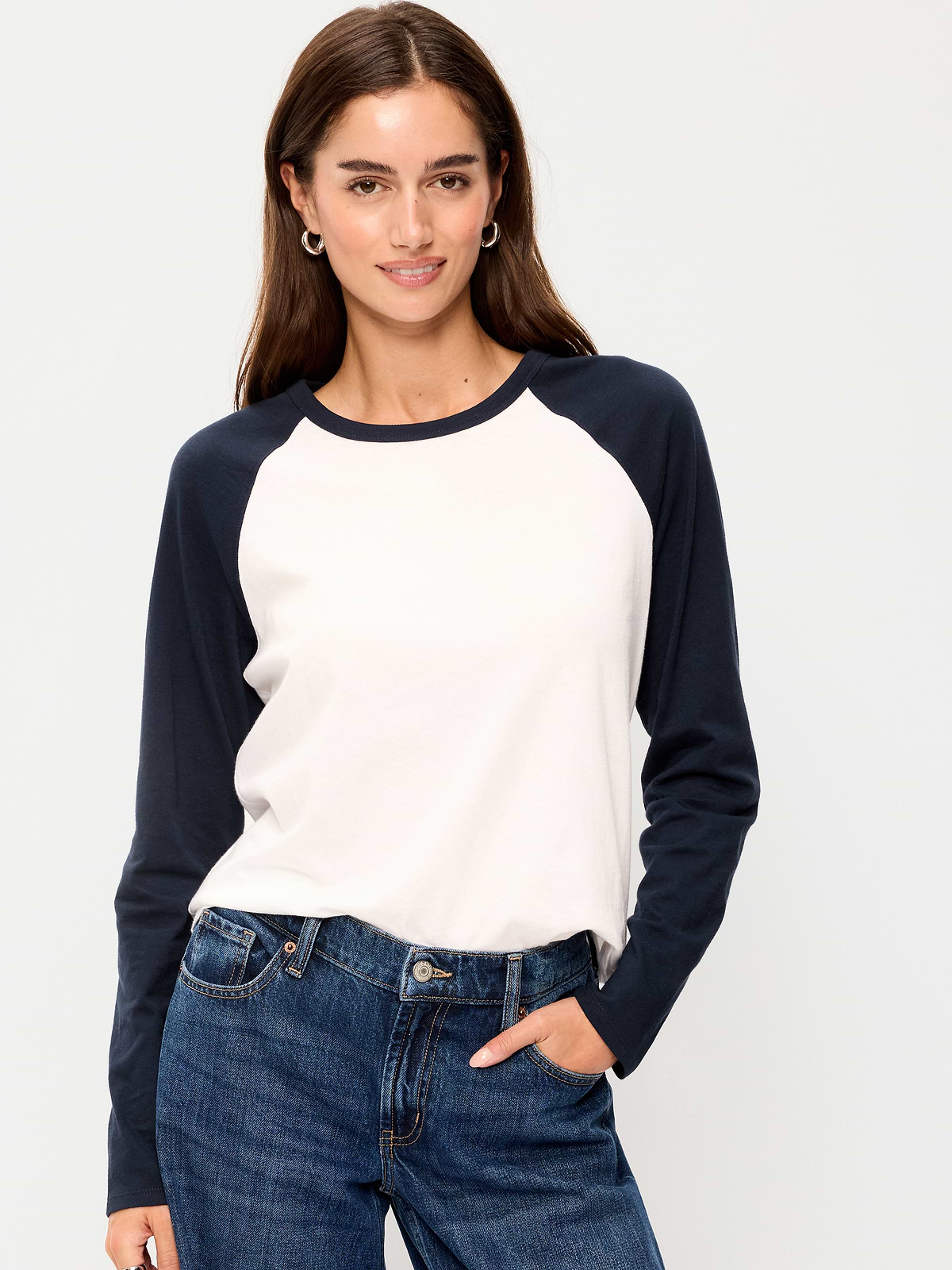 EveryWear Long-Sleeve Raglan Baseball T-Shirt