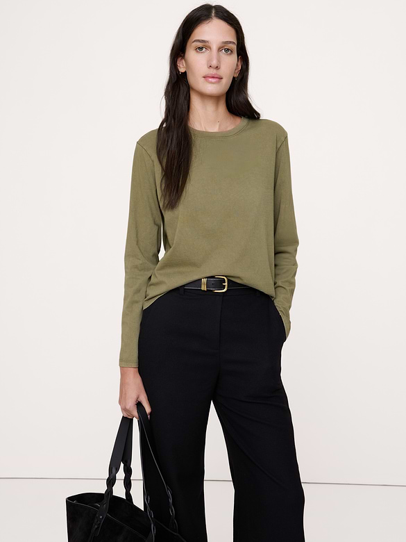 Vintage Cotton Long-Sleeve T-Shirt