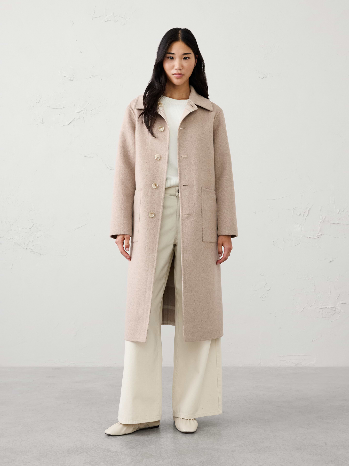 Image number 4 showing, Reversible Double Face Coat