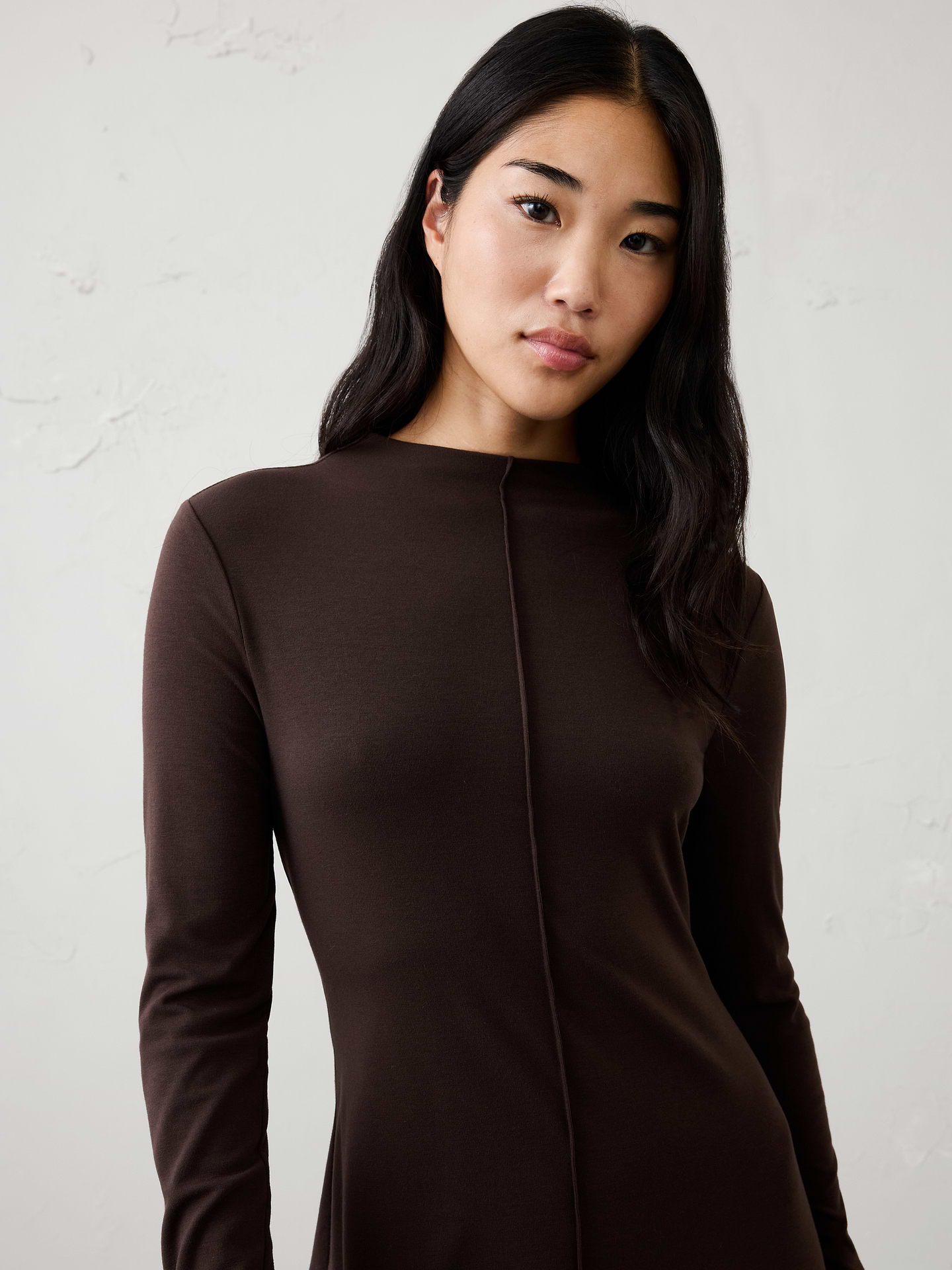 Image 6 of 7, Cozy Ribbed Knit Midi Dress